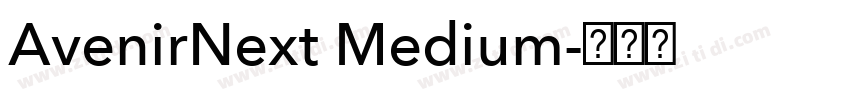 AvenirNext Medium字体转换